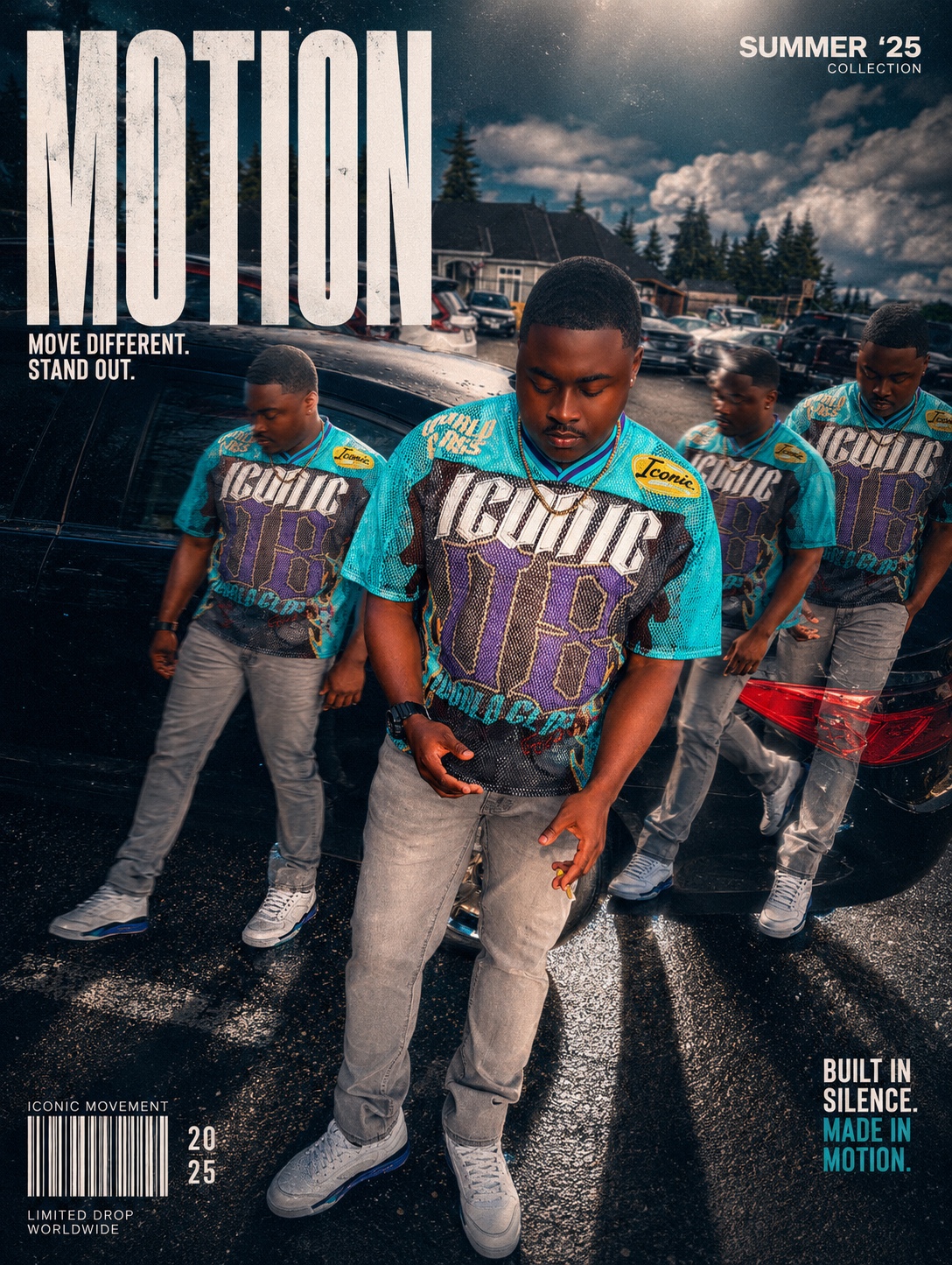 NGU Mani in a cinematic fashion editorial